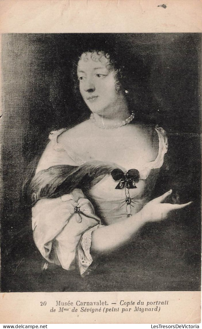 FRANCE - Musée Carnavalet - Copie Du Portrait De Mme De Sévigné (Peint Par Mignard) - Carte Postale Ancienne - Musées