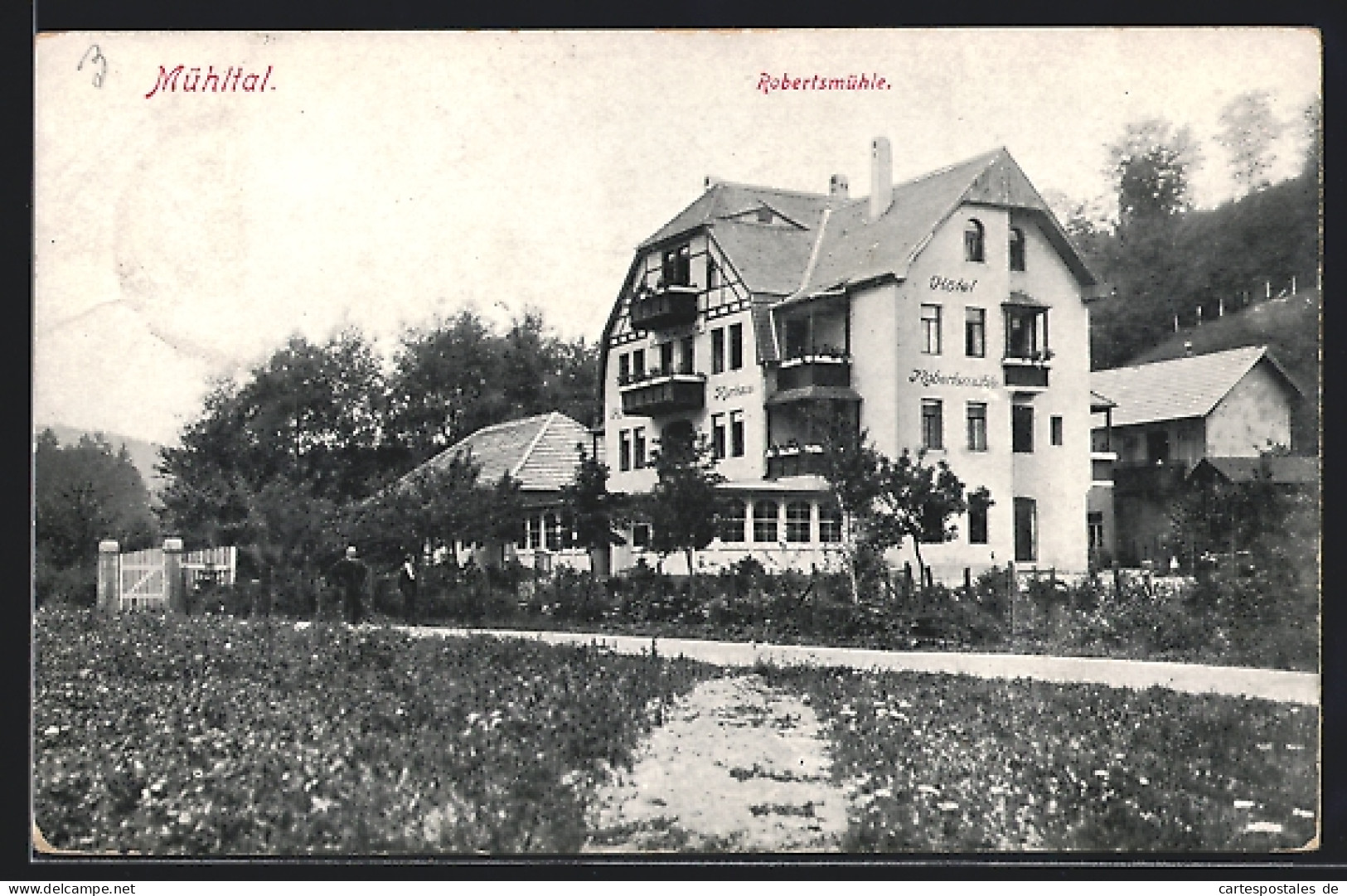 AK Eisenberg / Mühltal, Hotel Robertsmühle Mit Strasse Und Umgebung  - Eisenberg