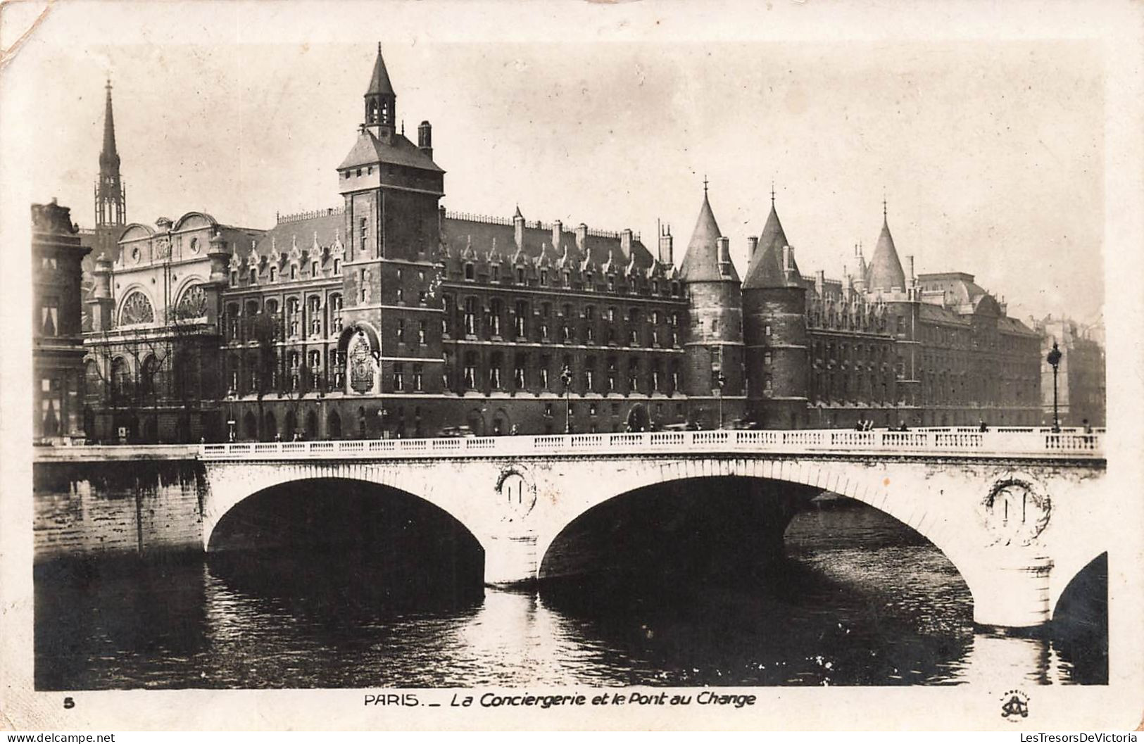 FRANCE - Paris - La Conciergerie Et Le Pont Au Change - Vue Générale - Vue Sur Le Pont - Carte Postale Ancienne - Bruggen