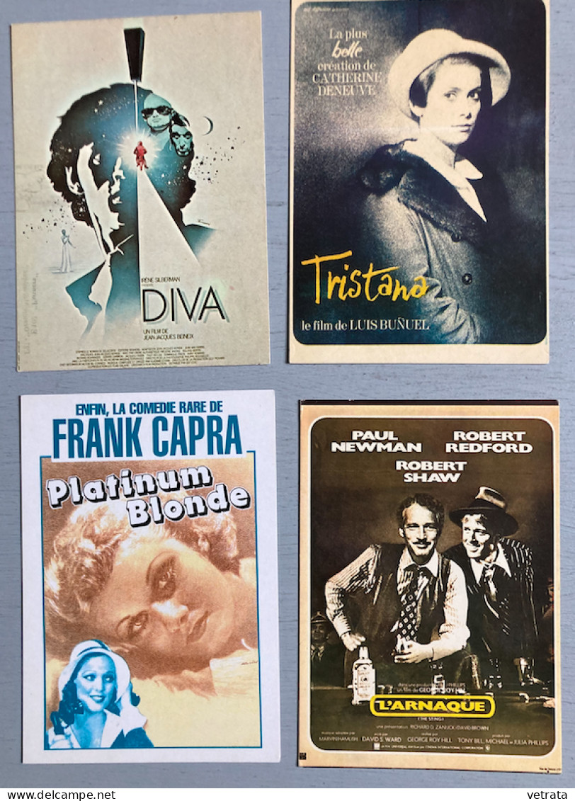 Cinéma : 14 Cartes (format Carte Postale) ( Chaplin/Bunuel/Hitchcock/J. Lewis/John Ford/F. Capra/Diva/Despair/Tristana/L - Other & Unclassified