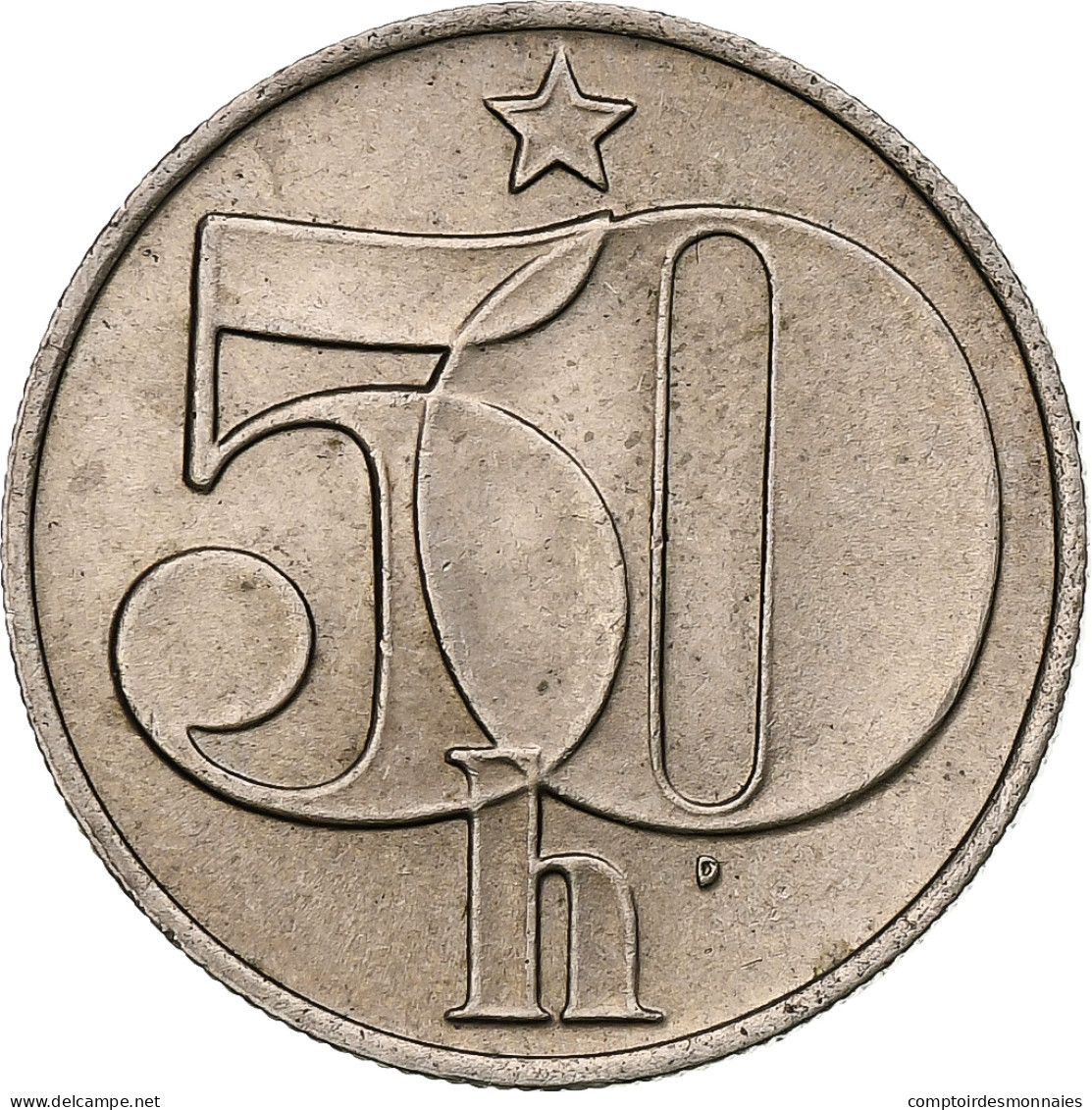 Tchécoslovaquie, 50 Haleru, 1989 - Tchécoslovaquie