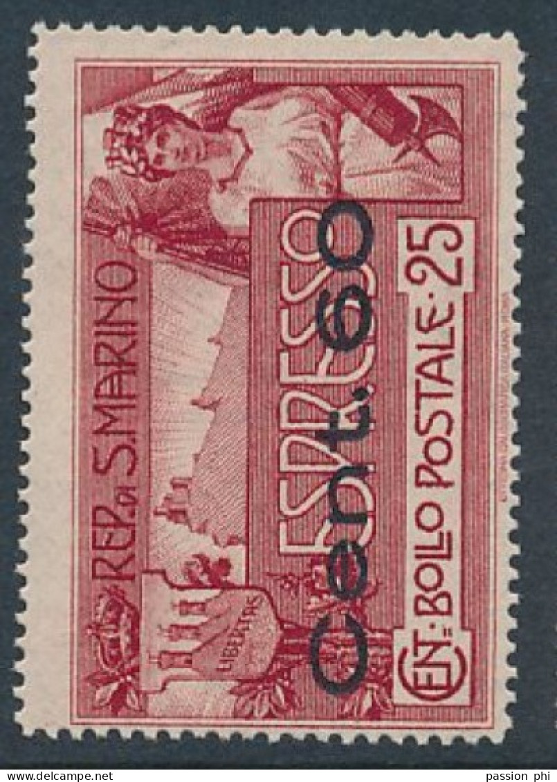 B7 SAN MARINO SASSONE 3 MNH - Francobolli Per Espresso