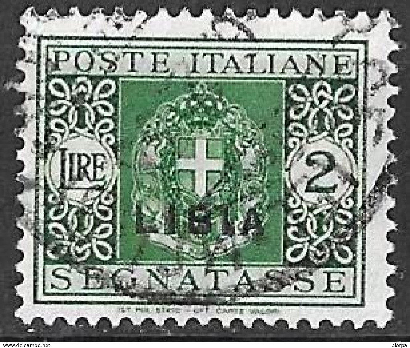 LIBIA - 1934 - SEGNATASSE - LIRE 2 - USATO (YVERT 21 - MICHEL 21 - SS 21) - Libya