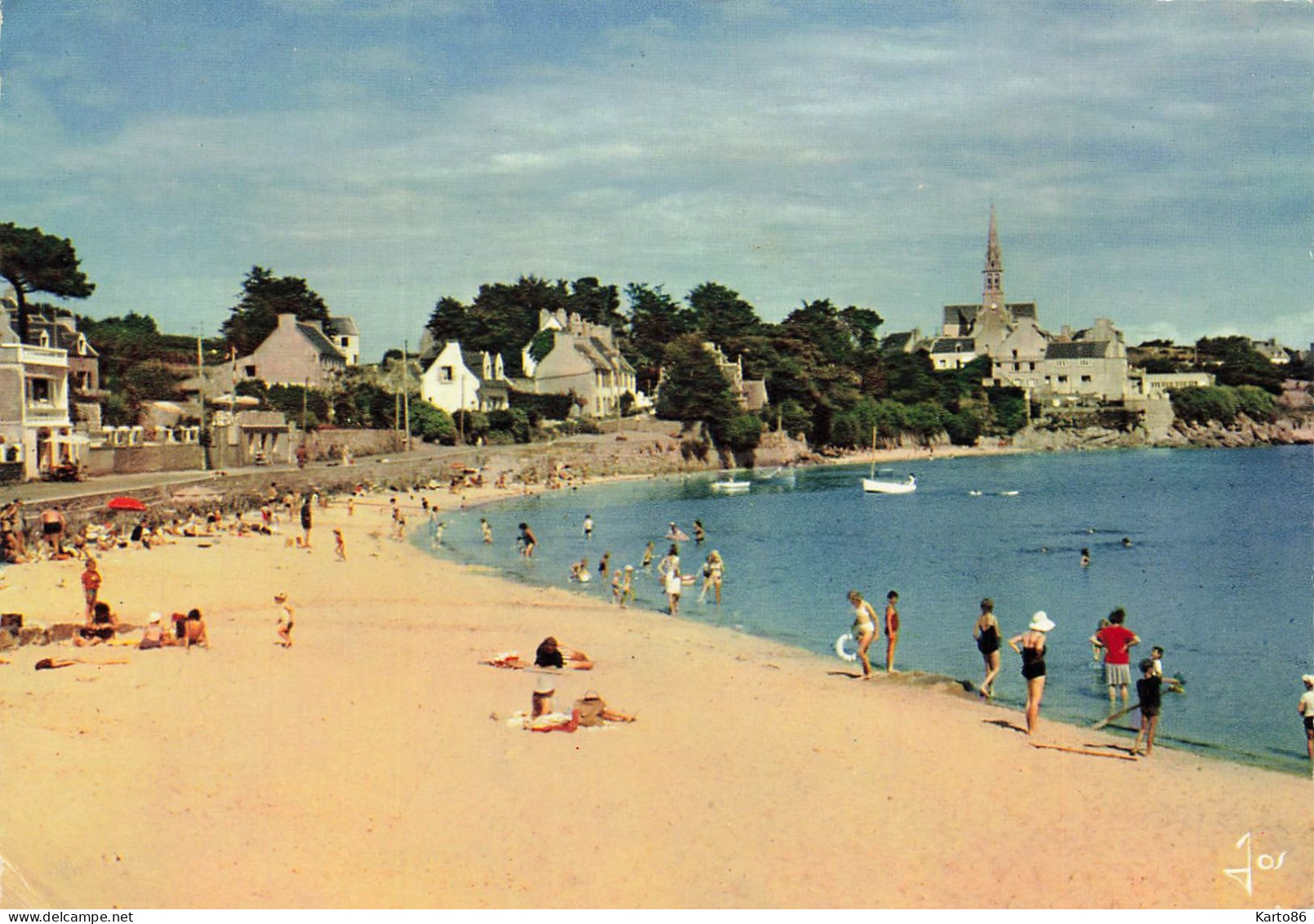 Ile De Batz * La Plage Du Bourg * Baigneurs - Ile-de-Batz