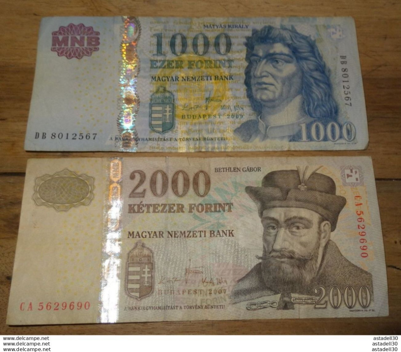 HONGRIE : 1000 Et 2000 Forint........ PHI ...... E2-72 - Hungría