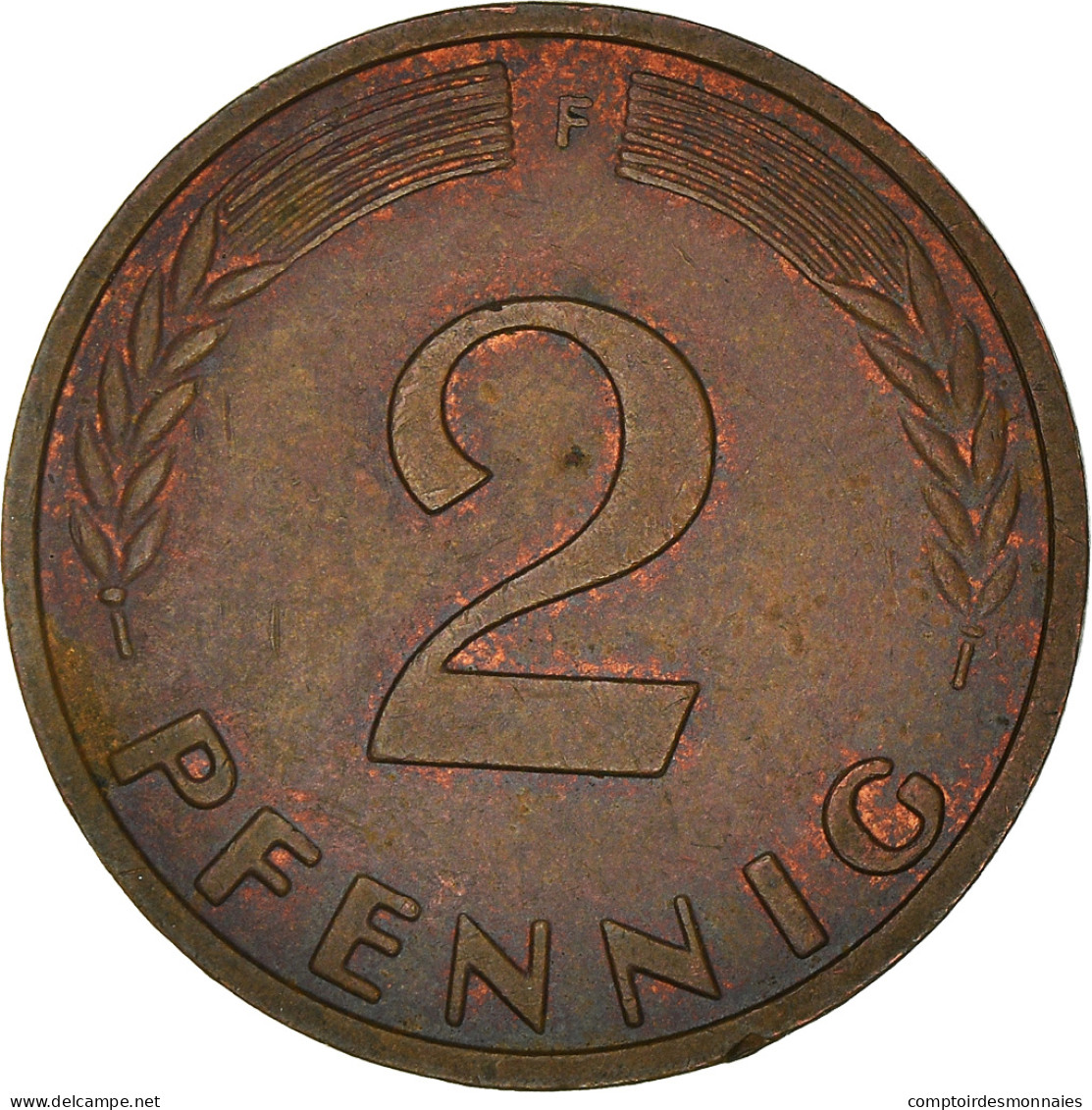 Monnaie, République Fédérale Allemande, 2 Pfennig, 1969, Stuttgart, TTB - 2 Pfennig