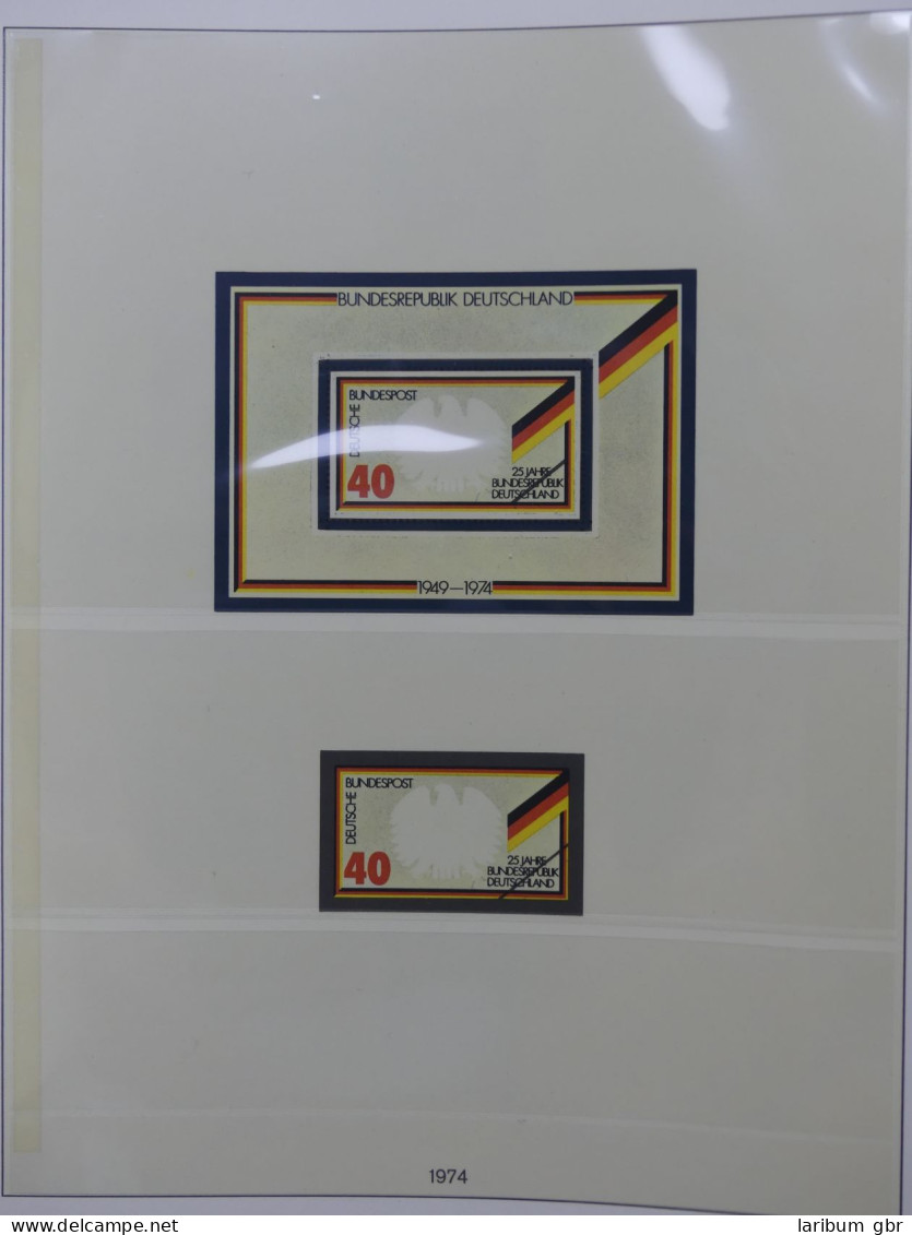 BRD Bund 1970-1979 teils besammelt in Lindner Vorduckalben #LX125