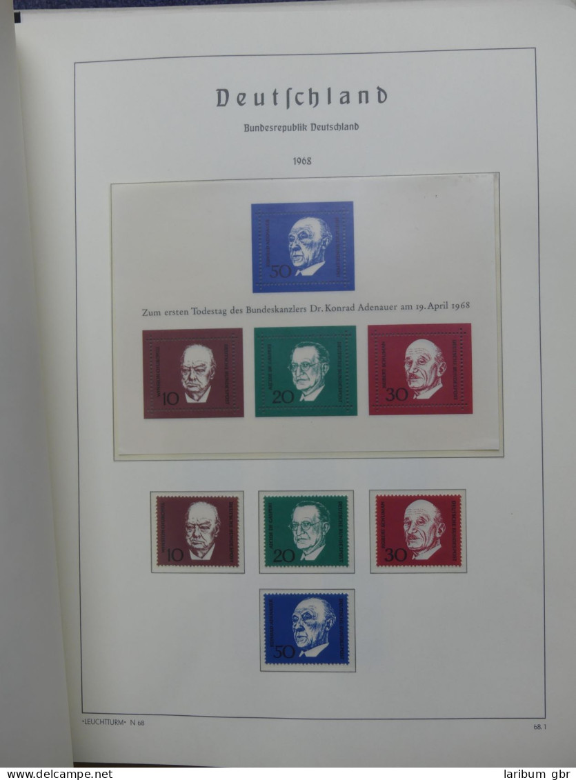 BRD Bund/ Berlin Sammlung mit Anfängen im Leuchtturm Vordruckalbum #LX134