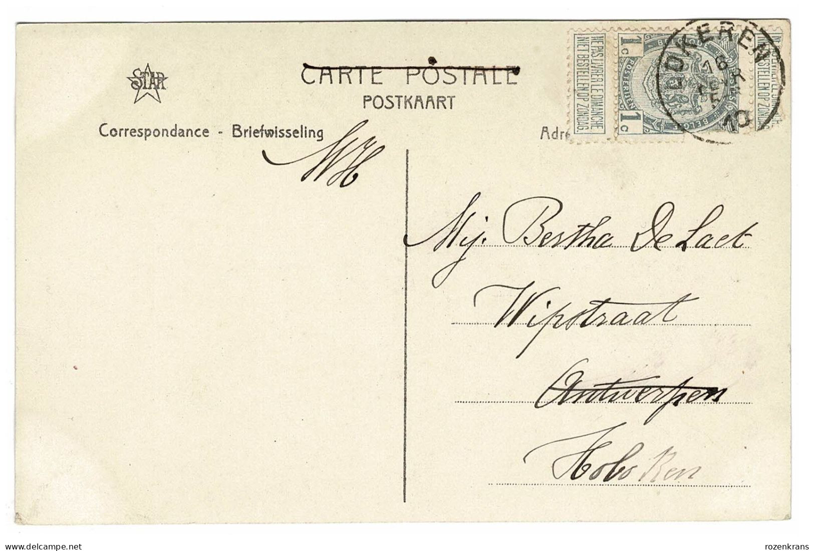 Lokeren - Château Verloren Bosch 1910 Hélioypie De Graeve Gand Gent Nr. 1849 - Lokeren