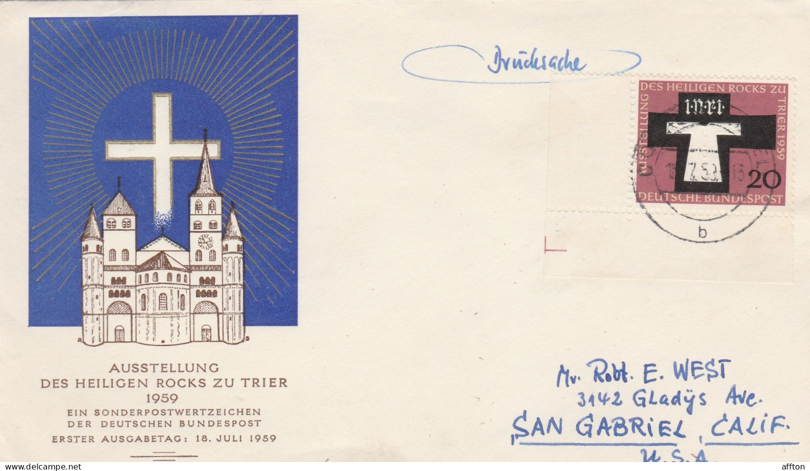 Germany FDC Mailed - 1948-1960