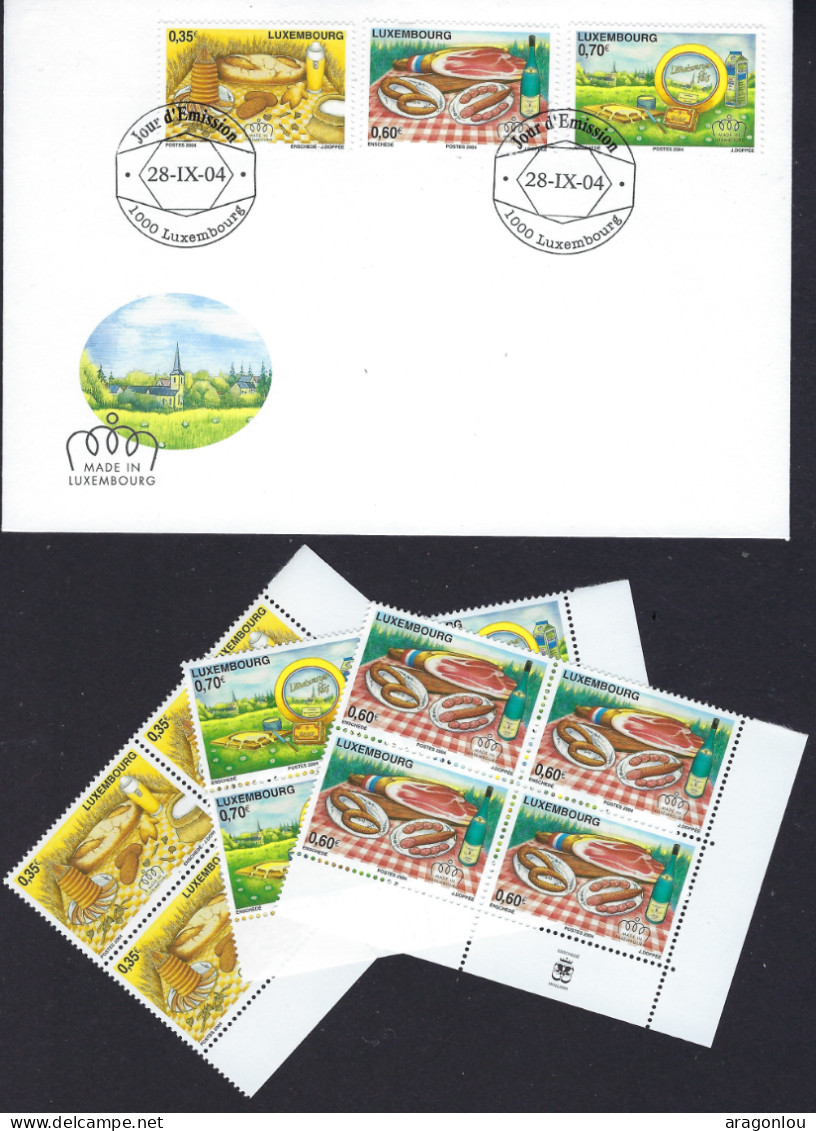 Luxembourg - Luxemburg -  FDC   2004   3 Blocs à 4    MNH**   Musée National D'Histoire Et D'Art - FDC