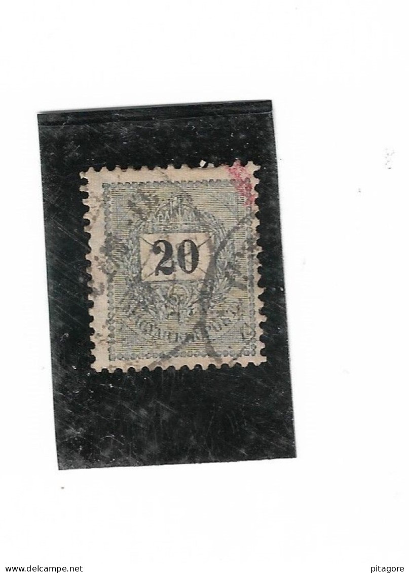 Timbre De Hongrie, N: 22B(A) Dentelé 12 ,année -1899 Filigrane B - Usati