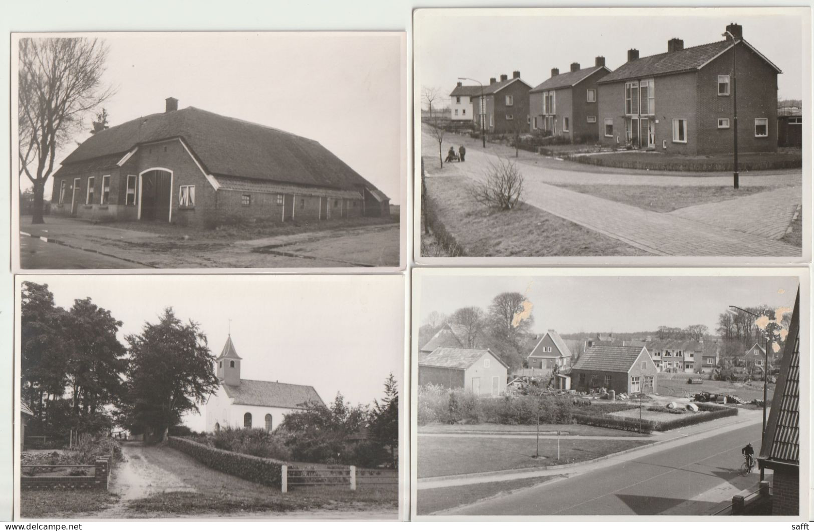 Lot Mit 4 Foto-Ansichtskarten, Ansichten Aus Drenthe? - Altri & Non Classificati