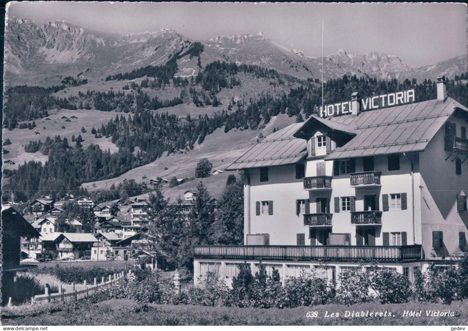 Les Diablerets VD, Hôtel Victoria (638) 10x15 - Les Diablerets