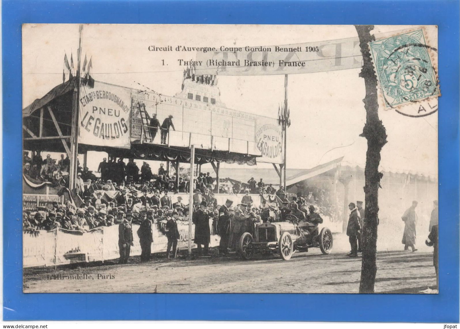 SPORT AUTOMOBILE - Coupe Gordon Bennett 1905, Théry (Richard Brasier) France - Sonstige & Ohne Zuordnung