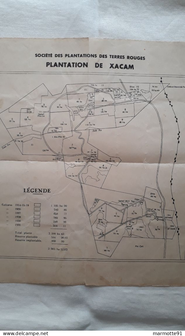 PLANTATION DE XACAM TERRES ROUGES 1942  ARMEE FRANCAISE INDOCHINE INDOCHINA  CEFEO PROPAGANDE - Dokumente