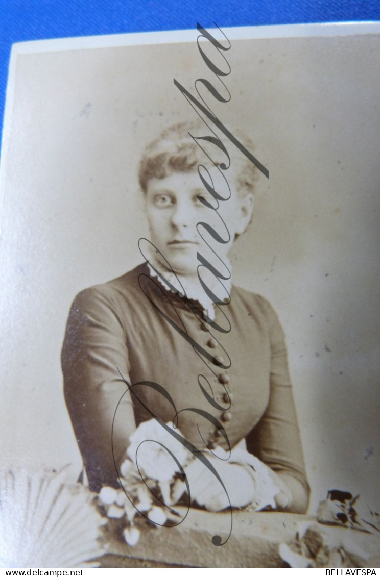 C.D.V Carte De Visite Atelier Studio Portret J.GANZ Bruxelles - Anciennes (Av. 1900)