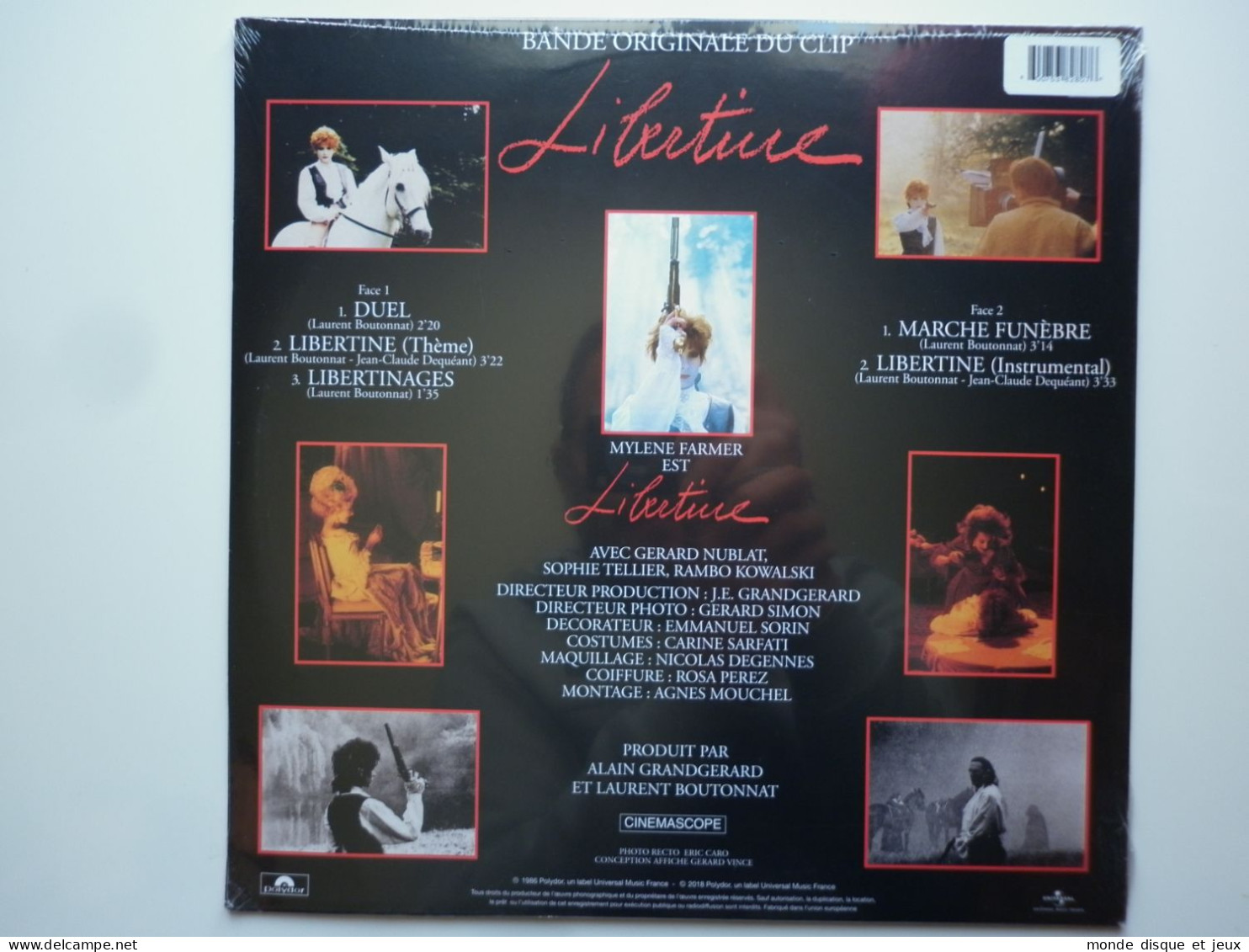 Mylene Farmer Maxi 45Tours Vinyle Libertine Bande Original Du Clip Exclusivité Couleur Rouge - 45 Toeren - Maxi-Single
