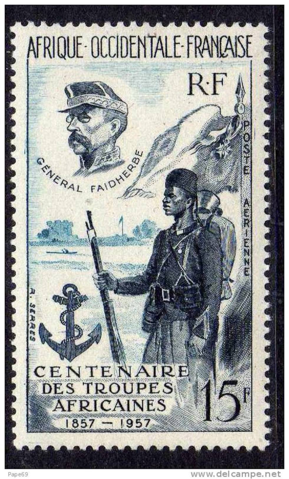 A. O. F.   P. A.  N° 21  XX  Centenaire Des Troupes Africaines Sans Charnière TB - Ongebruikt