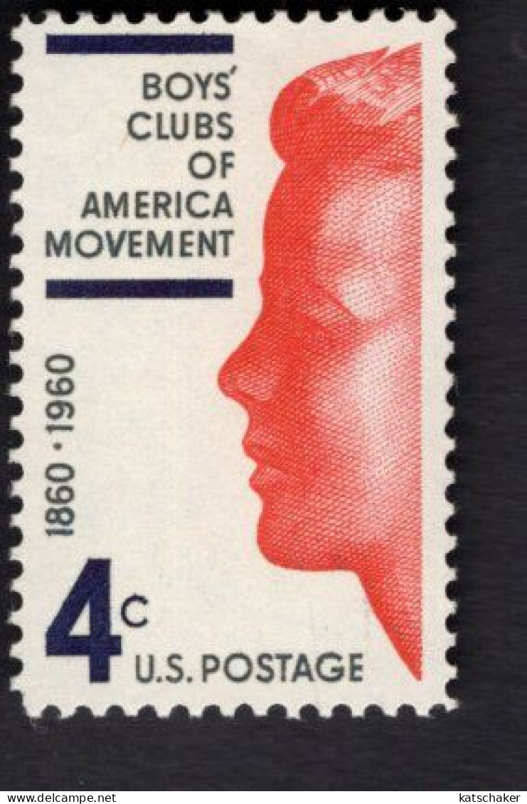 202746626 1960 SCOTT 1163 (XX) POSTFRIS MINT NEVER HINGED  -  BOY'S CLUB OF AMERICA ISSUE - Unused Stamps