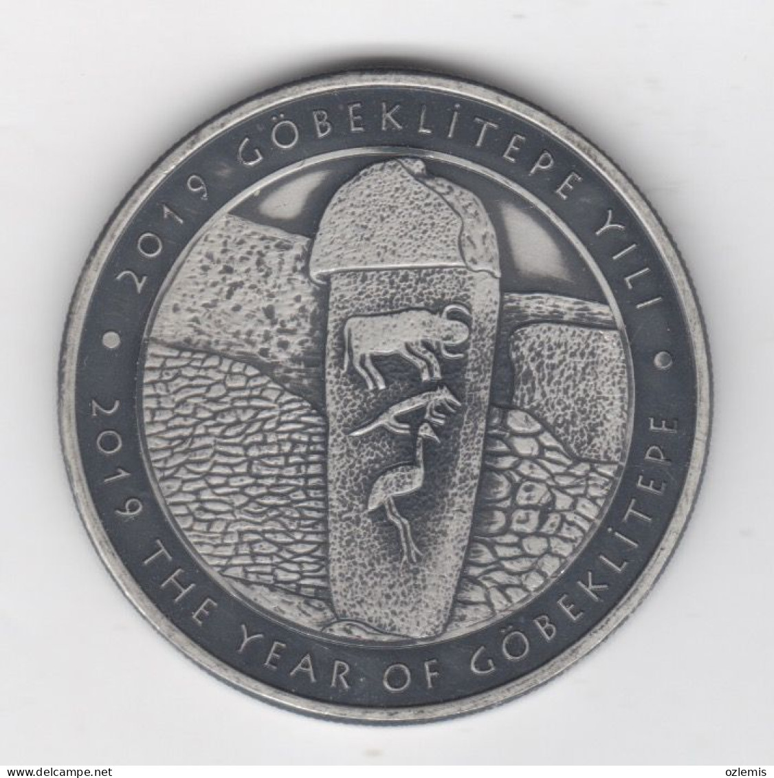 THE YEAR OF GOBEKLITEPE URFA COMMEMORATIVE OXIDE SILVER COIN ,2019  ,TURKEY - Turquie