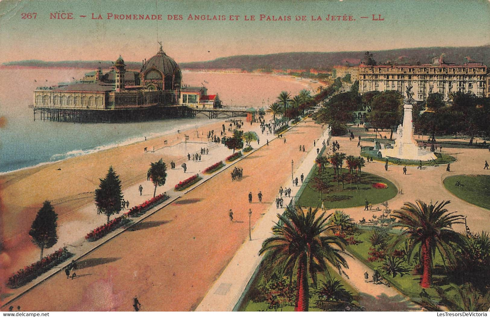 FRANCE - Nice - La Promenade Des Anglais Et Le Palais De La Jetée - LL - Animé - Carte Postale Ancienne - Monumenten, Gebouwen