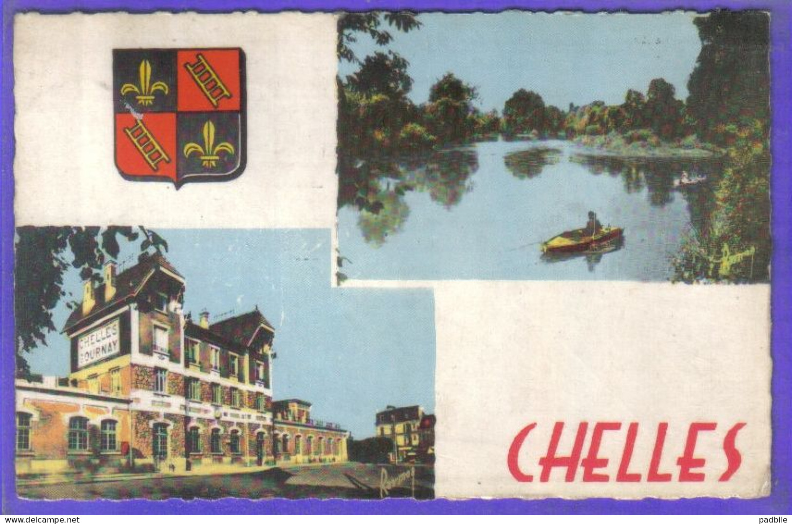 Carte Postale 77. Chelles Bournay  La Gare    Très Beau Plan - Chelles