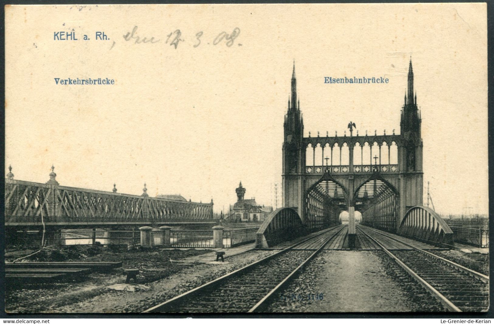 Kehl A.Rh. - Verkehrsbrücke & Eisenbahnbrücke - Voir 2 Scans & Descriptif - Kehl