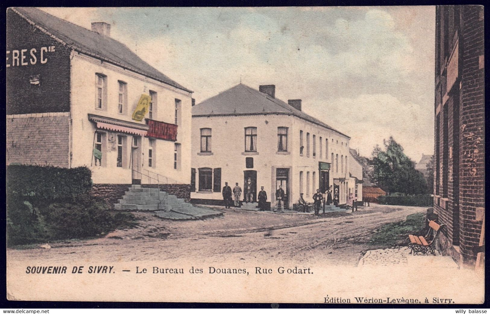 +++ CPA - Souvenir De SIVRY - Bureau Des Douanes - Rue Godart - Magasin Delhaize - Estaminet - Carte Animée En Couleu // - Sivry-Rance