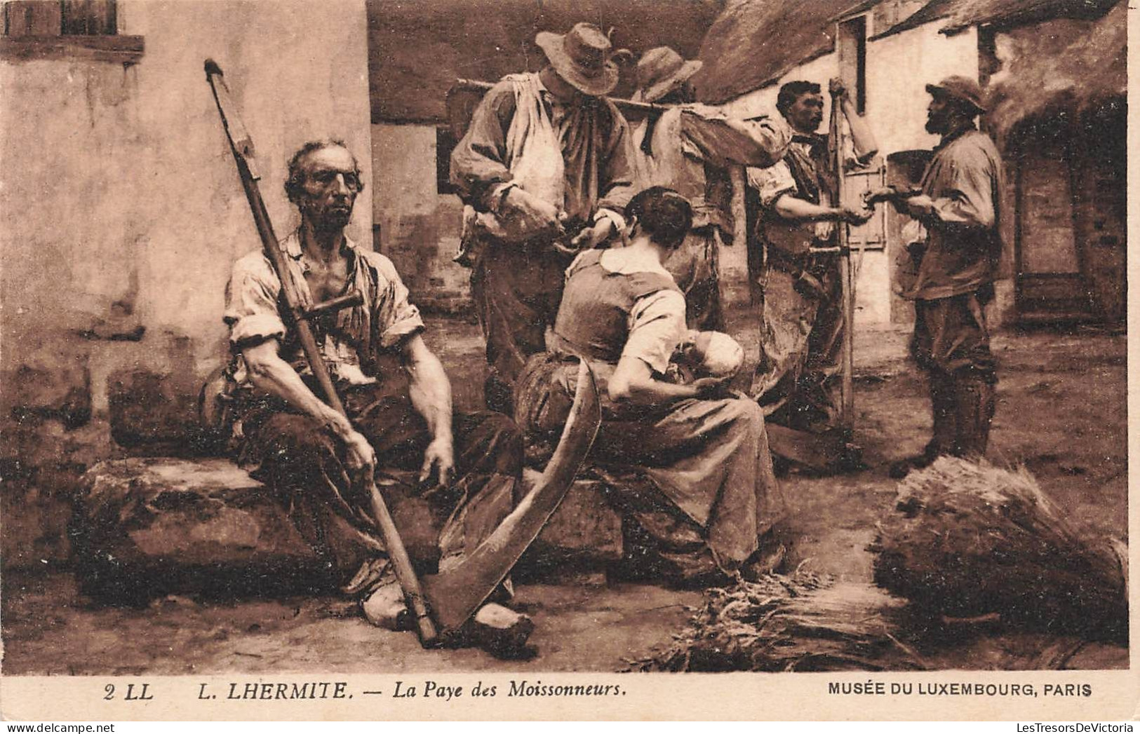 FRANCE - L'hermite - La Paye Des Moissonneurs - Musée Du Luxembourg - Paris - Carte Postale Ancienne - Museums