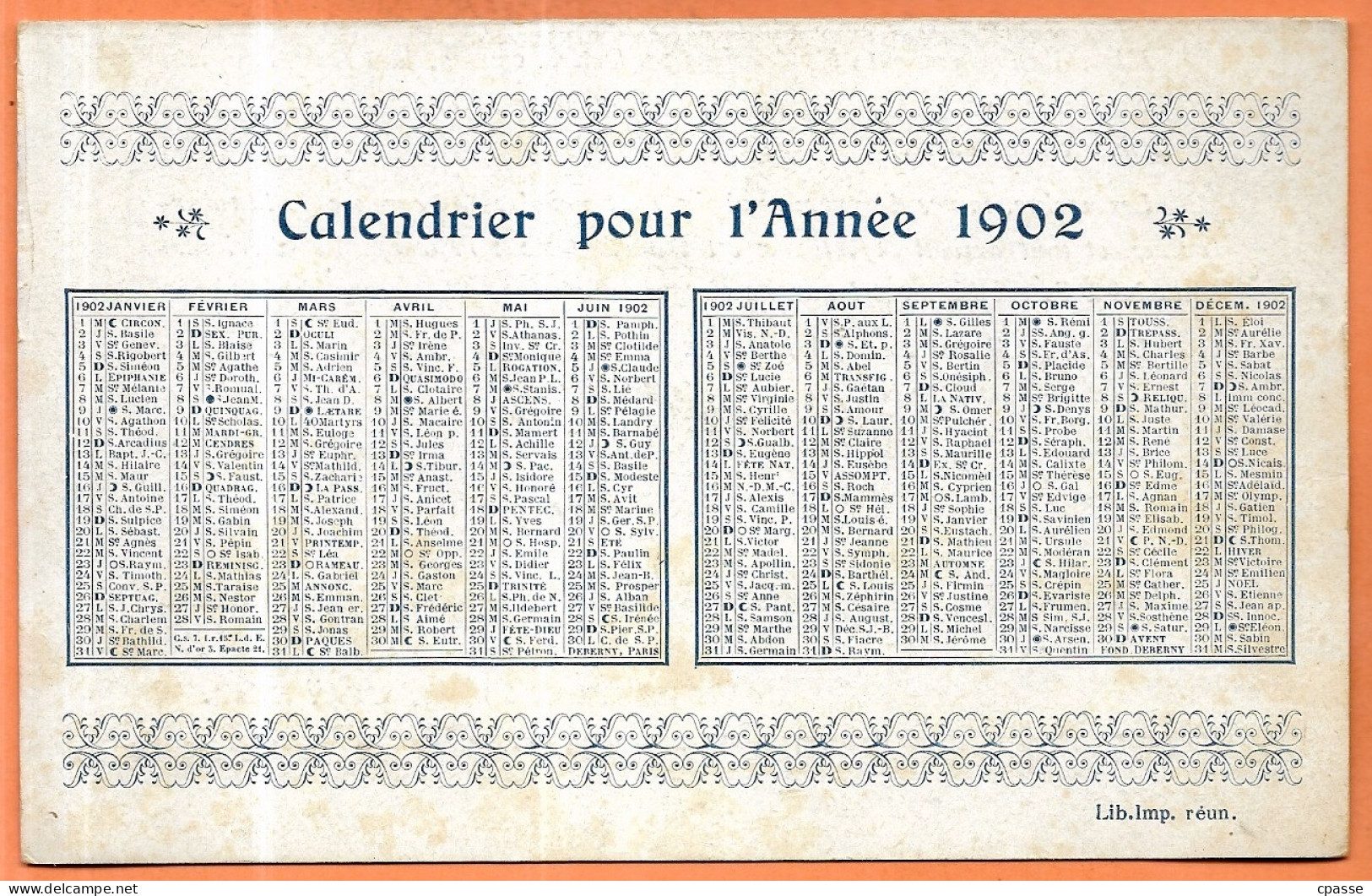 CALENDRIER Ouvrant Pour L'Année 1902 (format Intermédiaire) - 94 L'HAY Ferme Des Prés  - Vaches - Illustrateur REYMOND - Andere & Zonder Classificatie