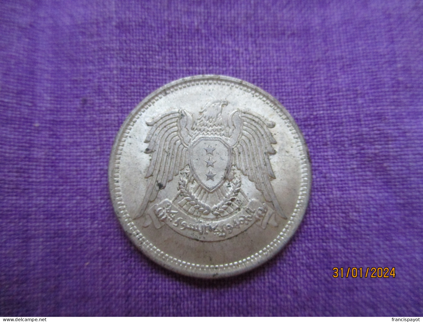 Syria: 25 Piastres 1947 (silver) - Siria