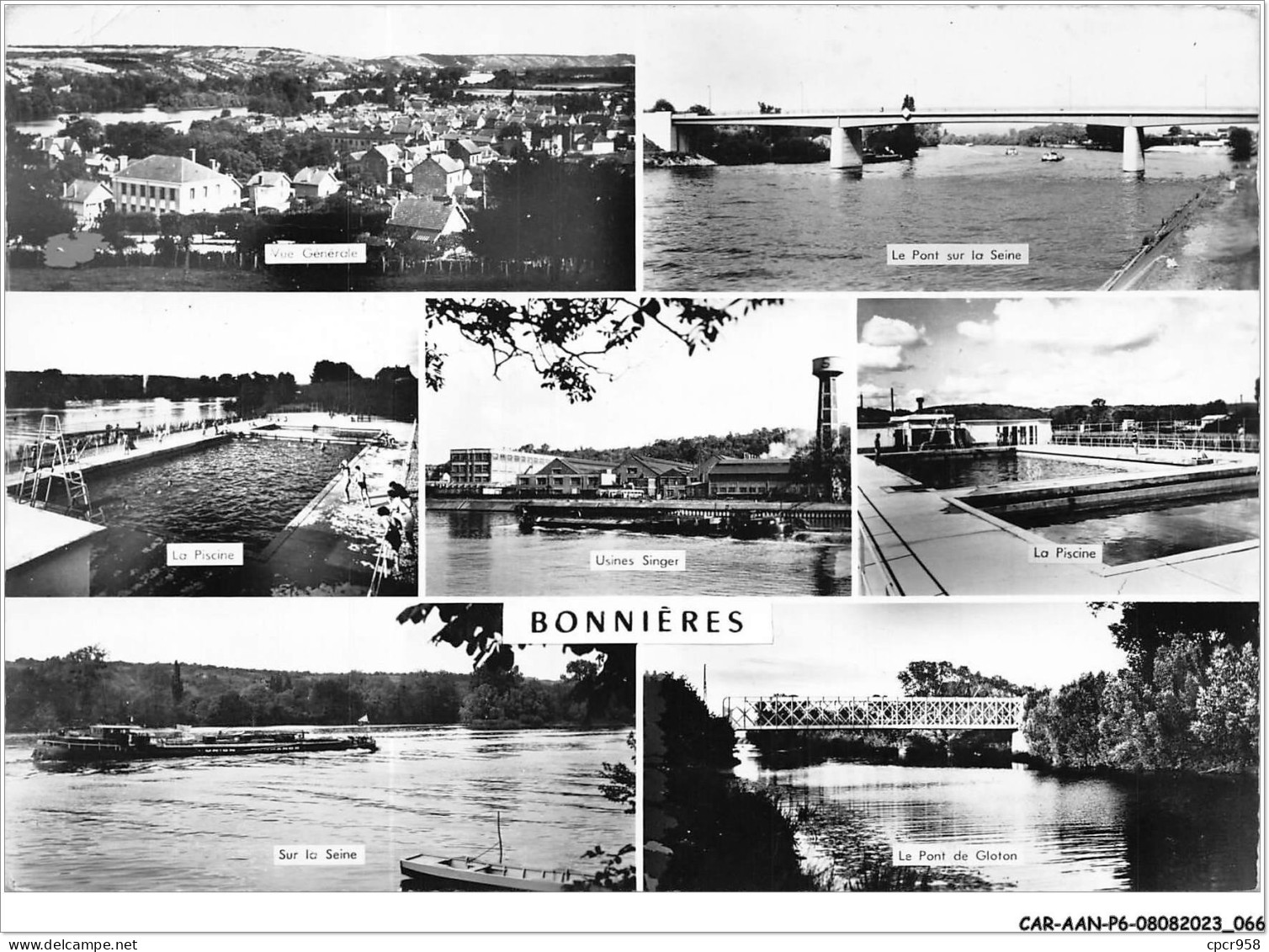 CAR-AANP6-78 CPSM-0492 - BONNIERES - Vue D'ensemble - 15x10cm - Bonnieres Sur Seine