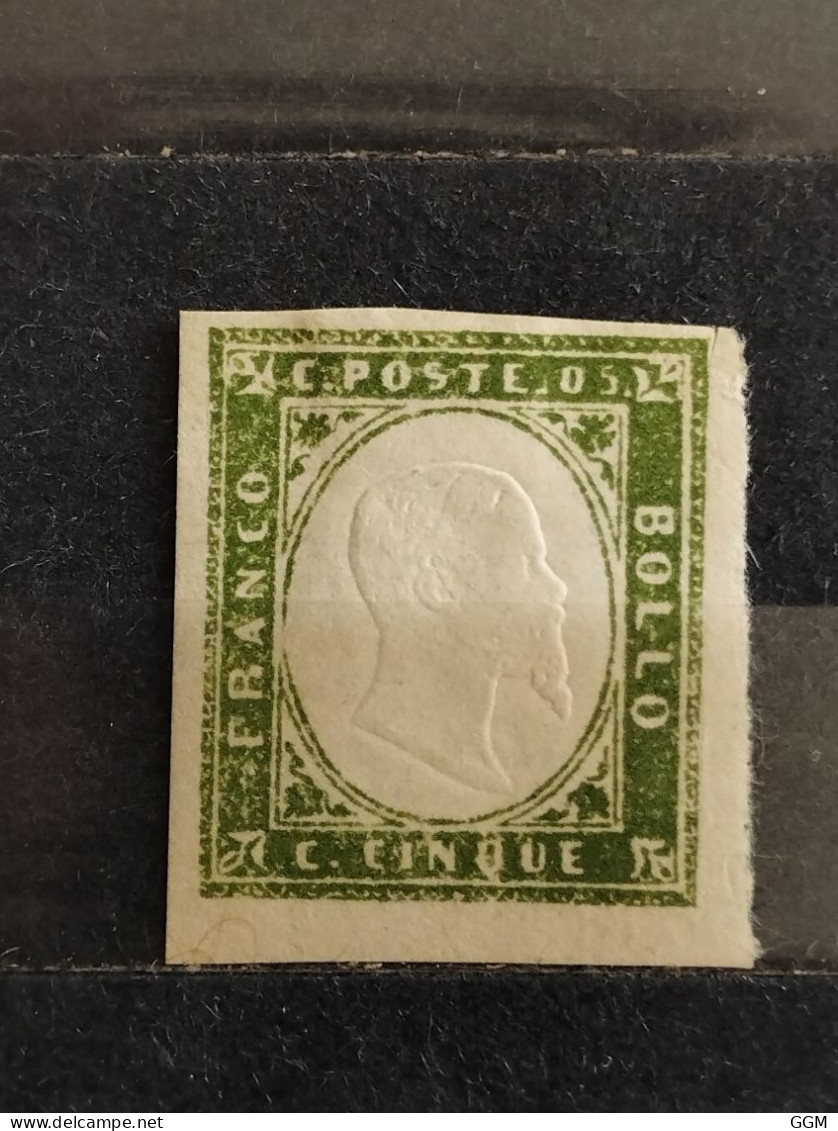 1865. Reino De Italia. Cerdeña/Sardegna. Francobollo Cinque. Nuevo * - Mint/hinged