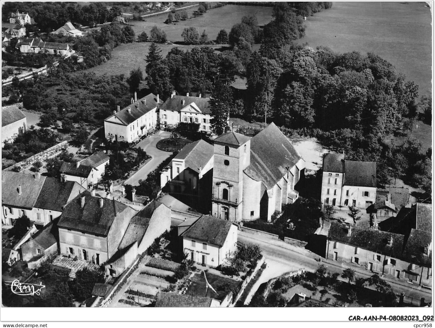 CAR-AANP4-70 CPSM-0318 - DAMPIERRE-SUR-SALON - Le Centre Du Pays Et L'église - Vue Aérienne - 15x10cm - Dampierre-sur-Salon