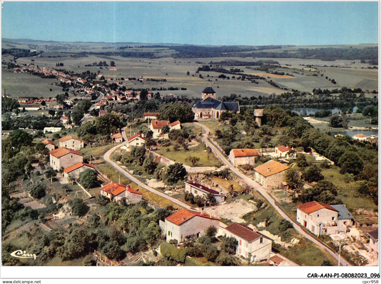 CAR-AANP1-55 CPSM-0049 - DUN-SUR-MEUSE - Vue Aérienne - La Ville Haute - 15x10cm - Dun Sur Meuse