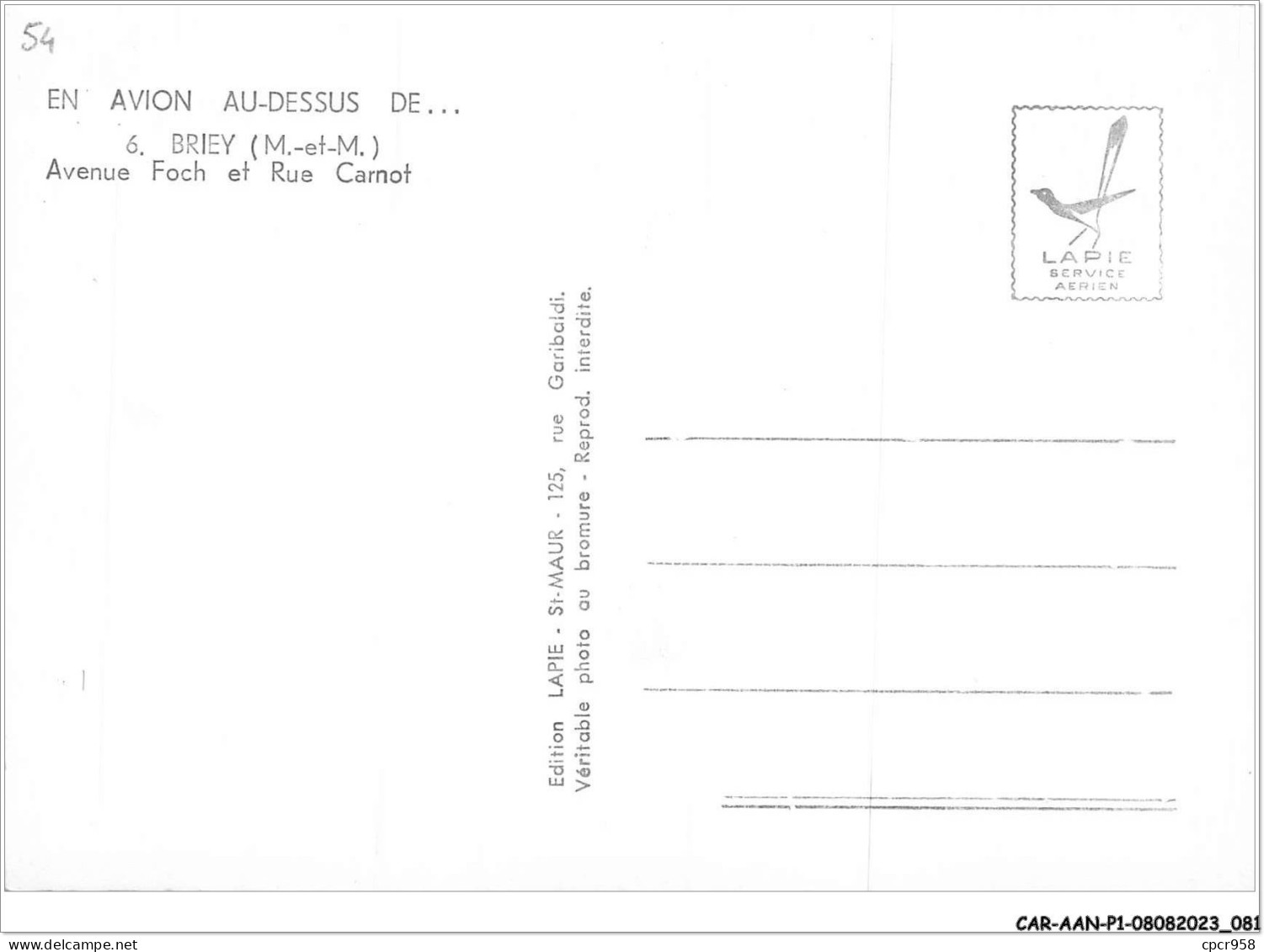 CAR-AANP1-54 CPSM-0041 - BRIEY - Avenue Foch Et Rue Carnot - 15x10cm - Briey