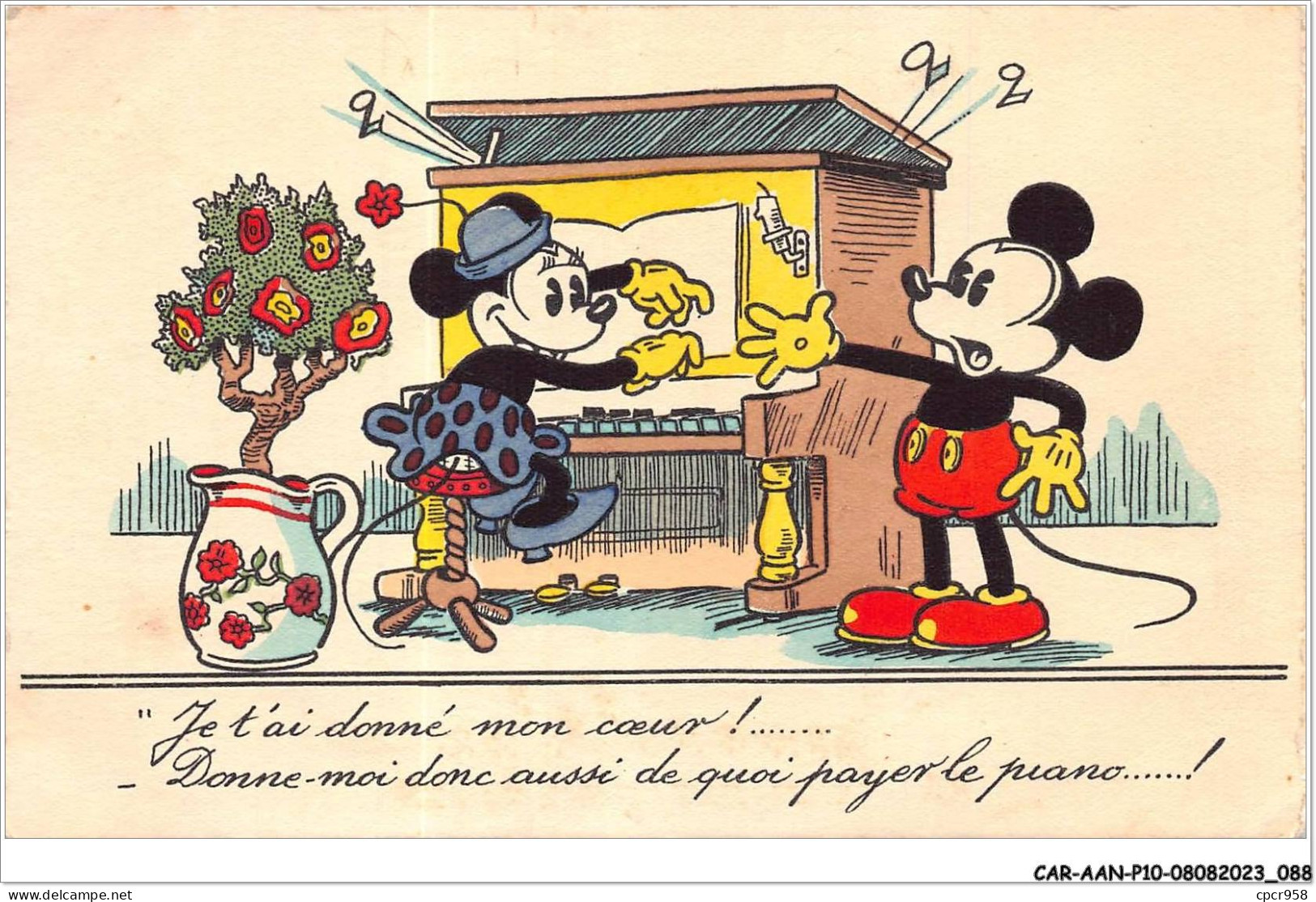 CAR-AANP10-DISNEY-0922 - MICKEY MOUSE - Mickey Et Minnie Mouse - Disneyland