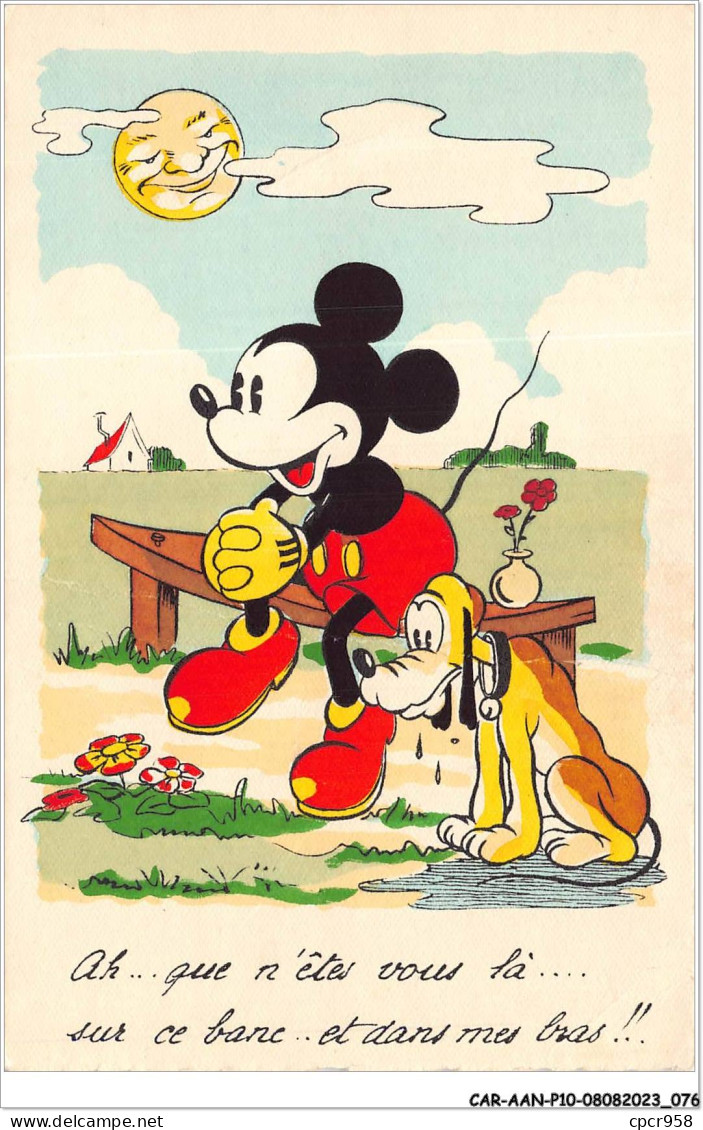 CAR-AANP10-DISNEY-0916 - MICKEY MOUSE - Mickey Et Pluto - Disneyland