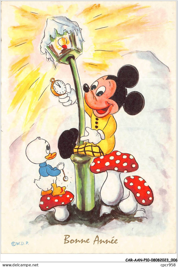 CAR-AANP10-DISNEY-0881 - MICKEY MOUSE - Mickey Assis Sur Un Reverbère - Disneyland