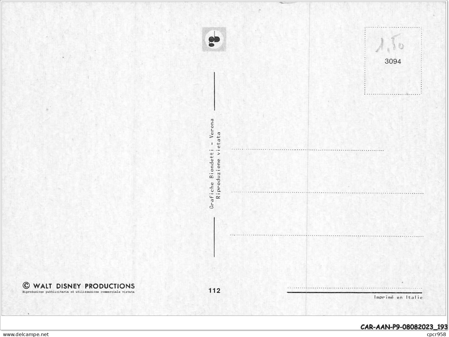 CAR-AANP9-DISNEY CPSM-0877 - MICKEY MOUSE - Donald Duck Et Daisy Duck - 15x10cm - Disneyland