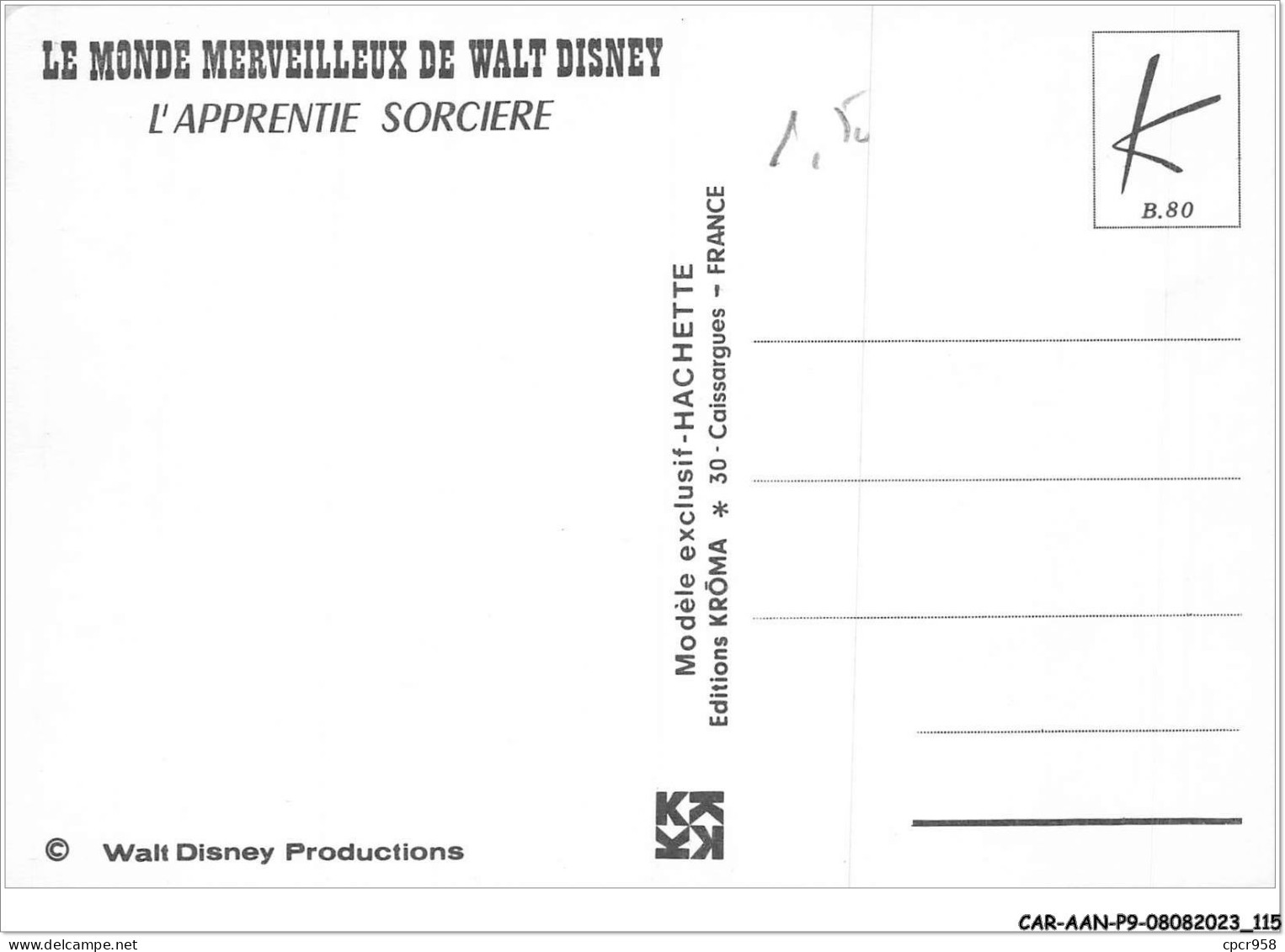 CAR-AANP9-DISNEY CPSM-0838 - L'apprentie Sorcière - 15x10cm - Disneyland