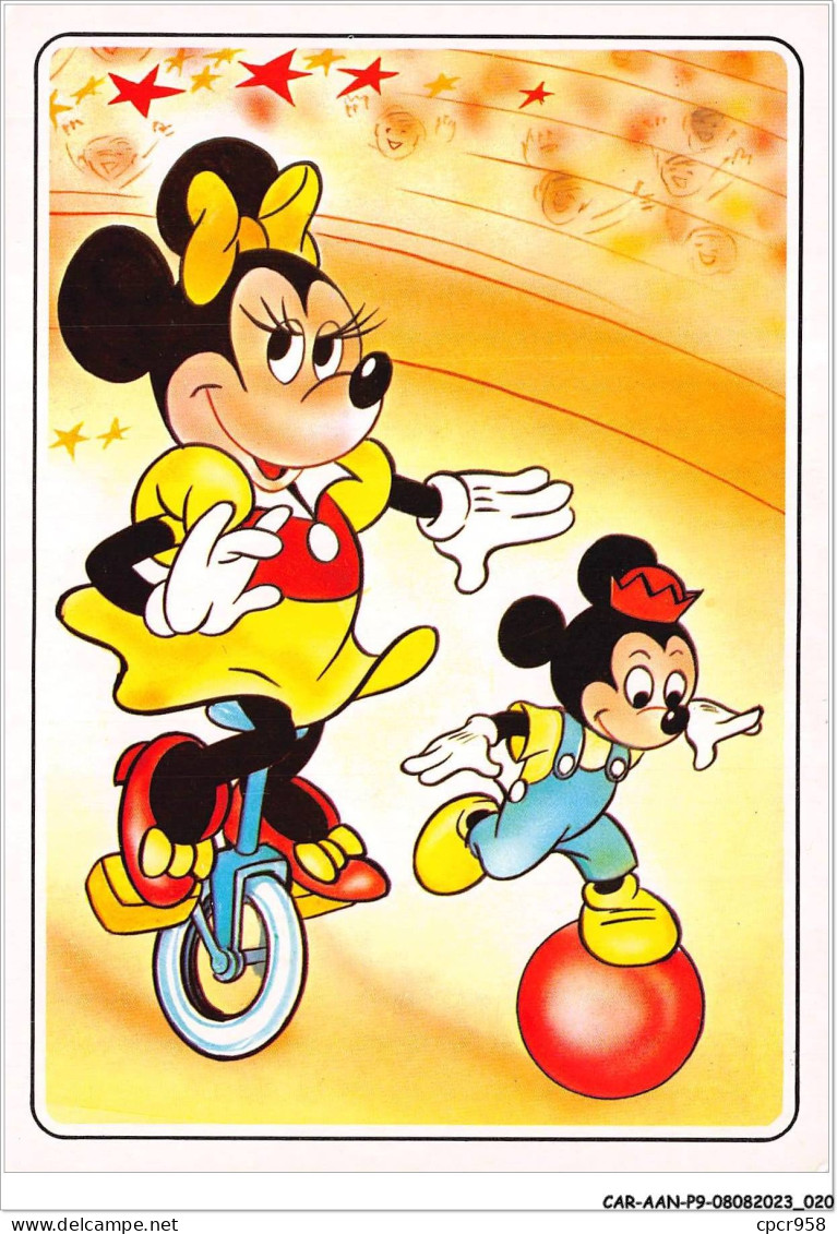 CAR-AANP9-DISNEY CPSM-0791 - MICKEY MOUSE - Minnie Fait Du Vélo - 15x10cm - Disneyland