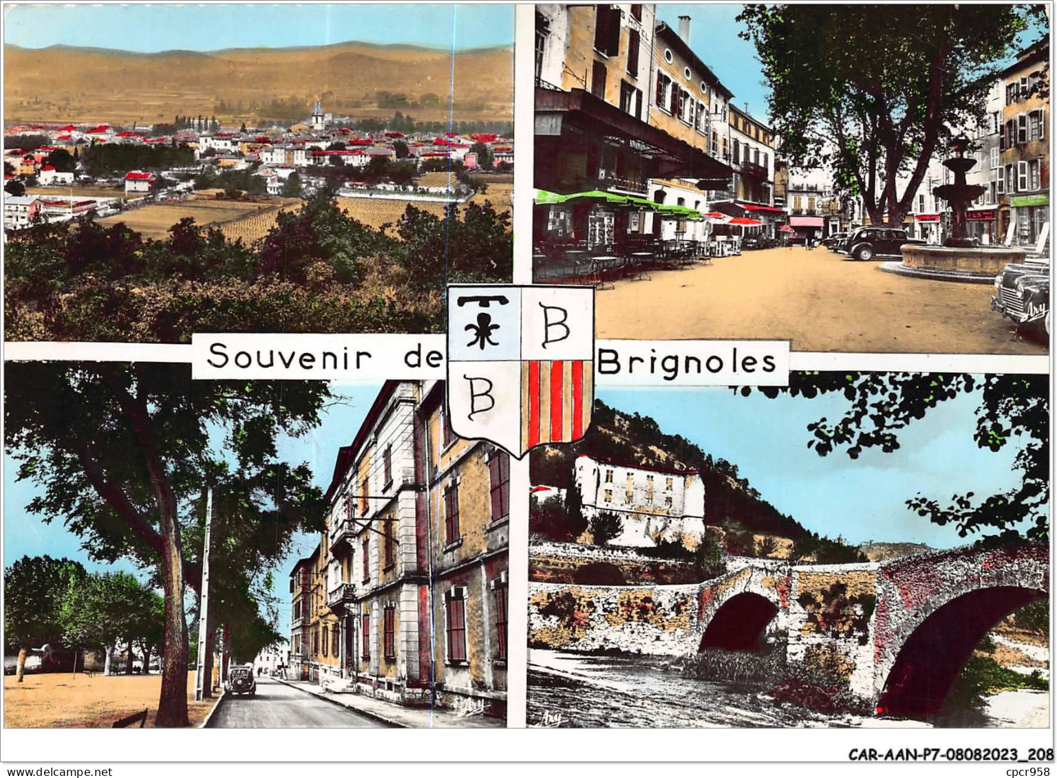 CAR-AANP7-83 CPSM-0657 - SOUVENIR DE BRIGNOLES - 15x10cm - Brignoles