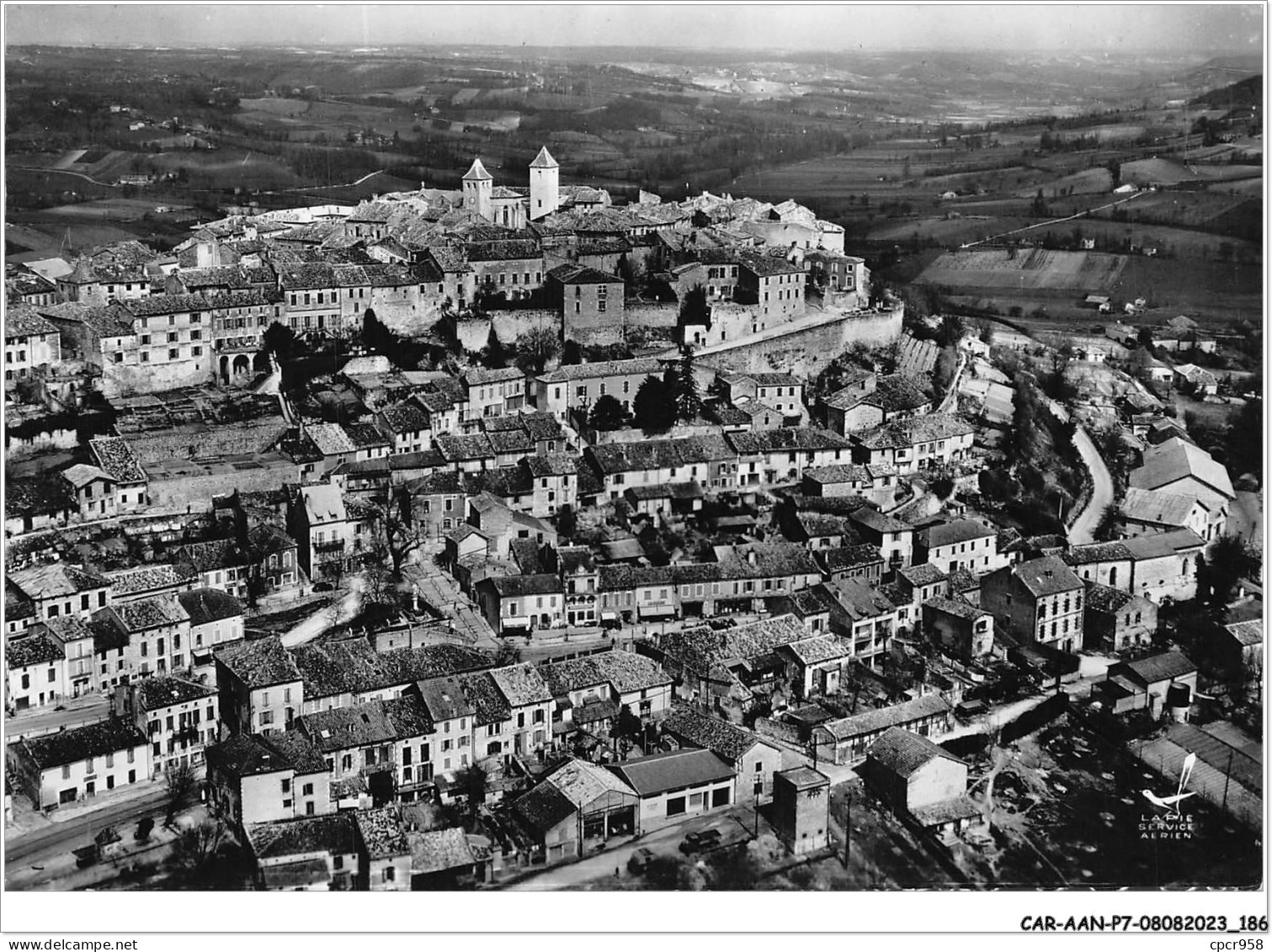 CAR-AANP7-82 CPSM-0646 - LAUZERTE - Vue Générale - 15x10cm - Lauzerte