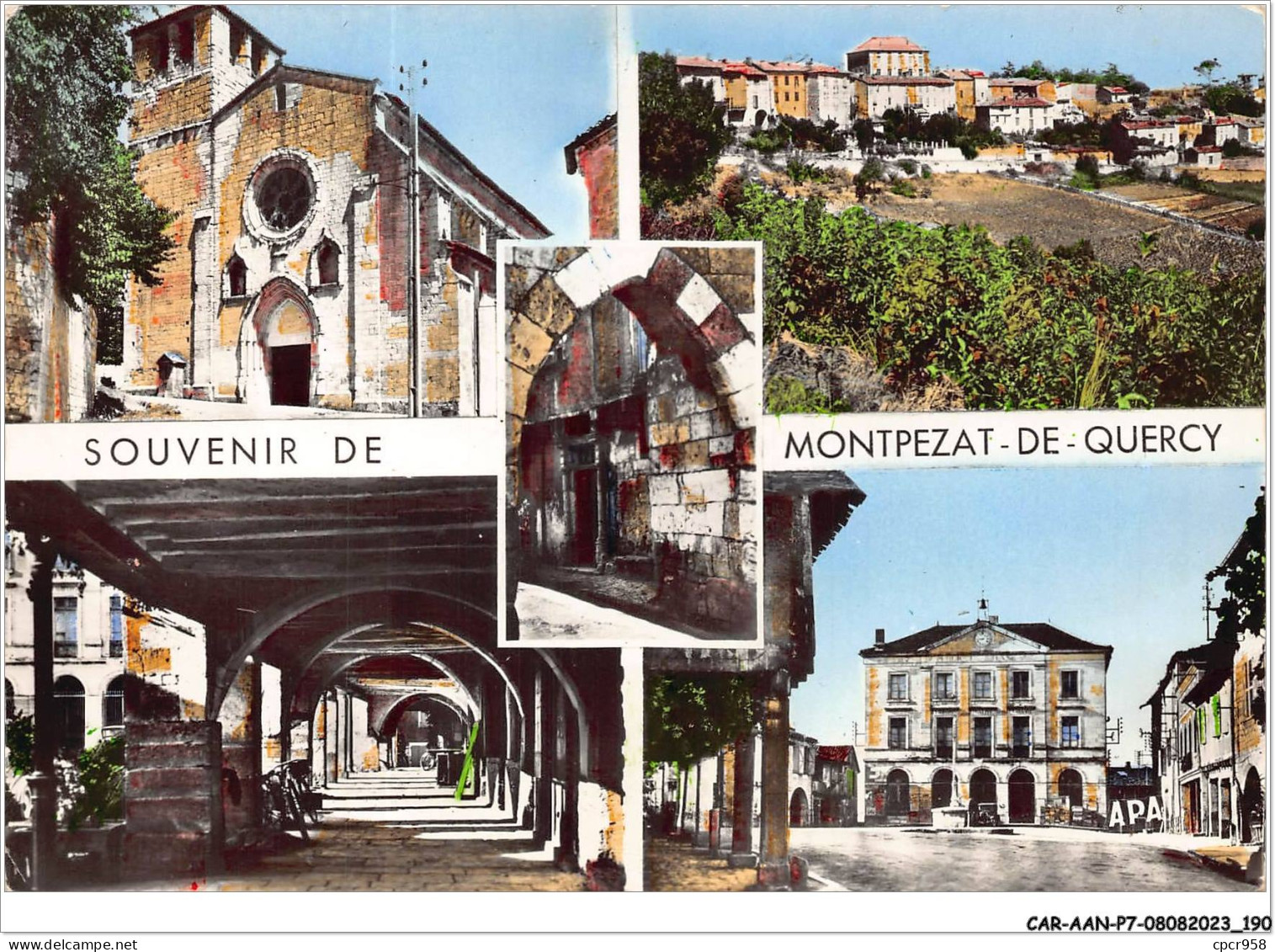 CAR-AANP7-82 CPSM-0648 - SOUVENIR DE MONTPEZAT-DE-QUERCY - 15x10cm - Montpezat De Quercy