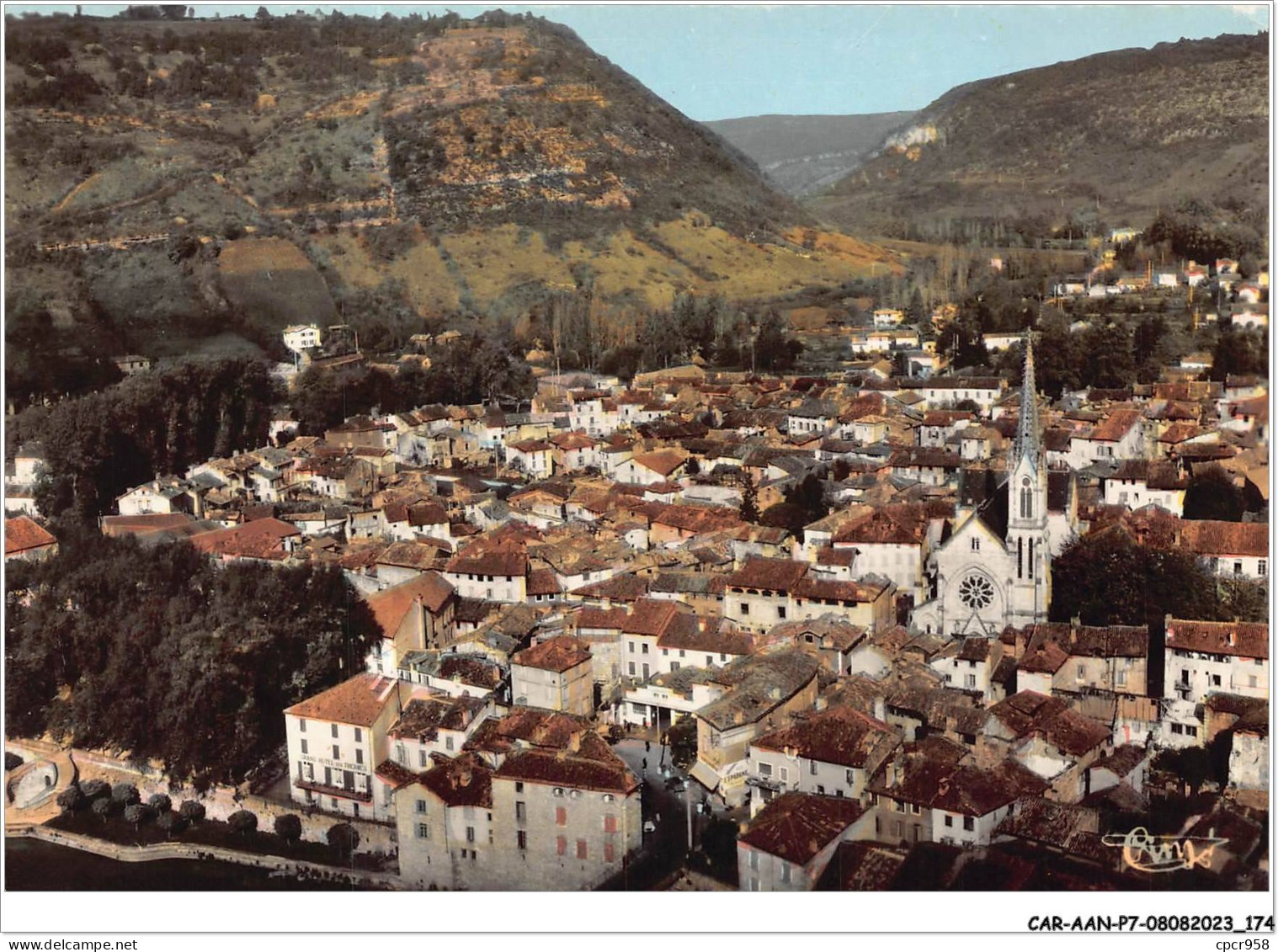 CAR-AANP7-82 CPSM-0640 - ST-ANTONIN-NOBLE-VAL - Vue Générale Aérienne - 15x10cm - Saint Antonin Noble Val