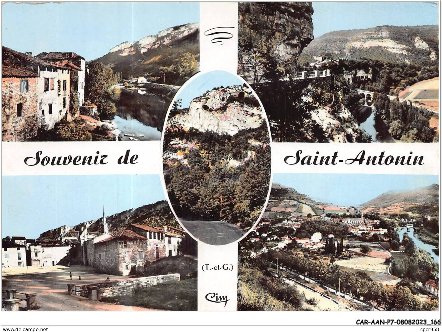 CAR-AANP7-82 CPSM-0636 - SOUVENIR DE SAINT-ANTONIN - 15x10cm - Saint Antonin Noble Val