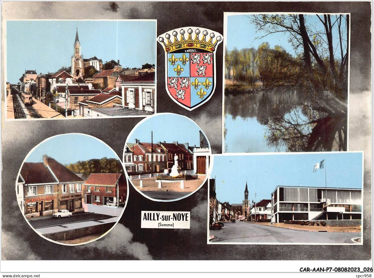 CAR-AANP7-80 CPSM-0566 - AILLY-SUR-NOYE - Vue D'ensemble - 15x10cm - Ailly Sur Noye