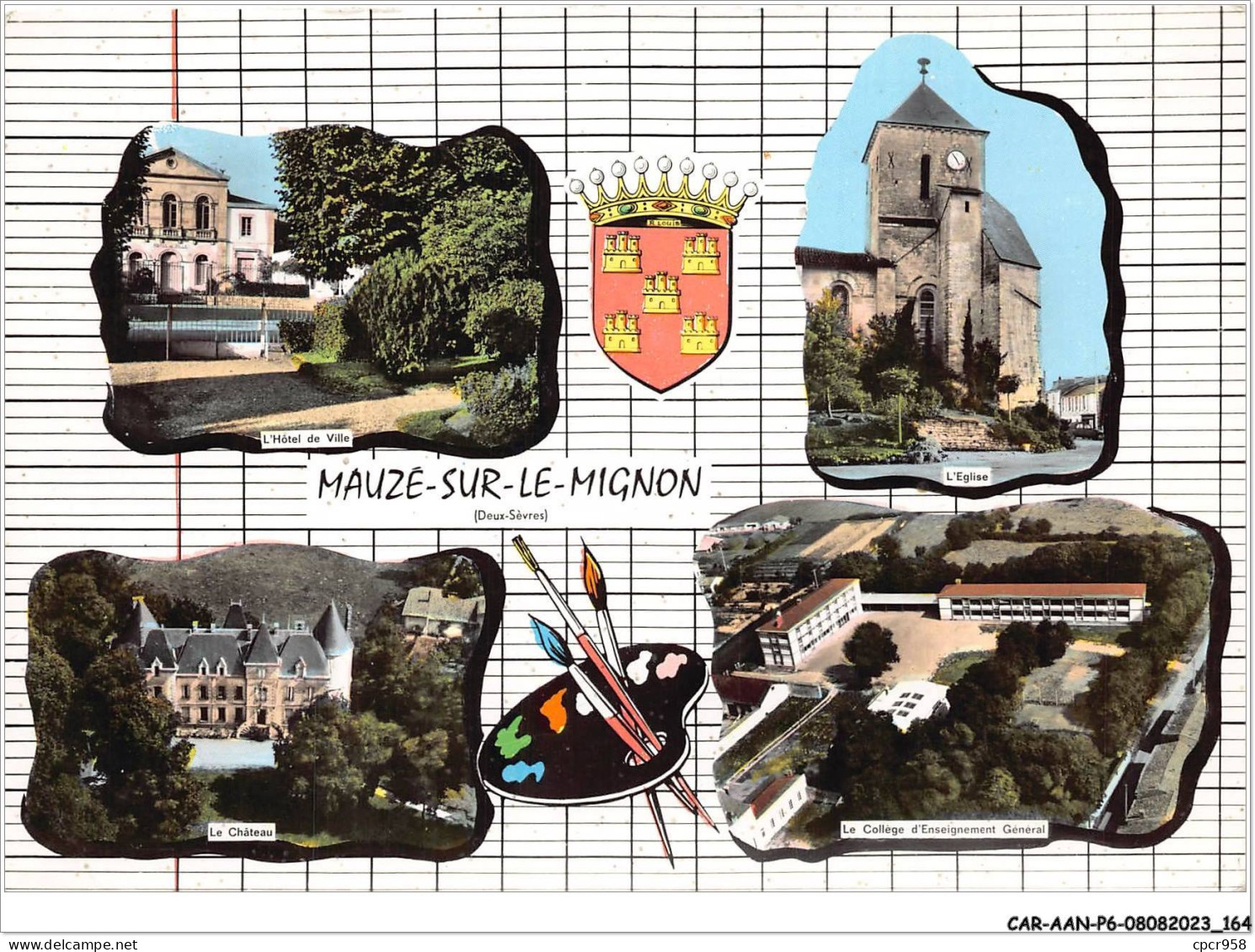 CAR-AANP6-79 CPSM-0541 - MAUZE-SUR-LE-MIGNON - Vue D'ensemble - 15x10cm - Mauze Sur Le Mignon